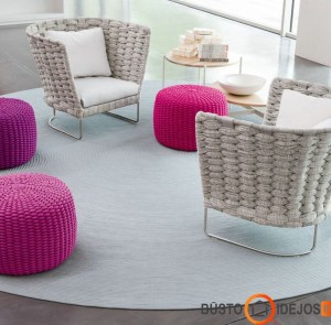 Kaip originaliai ir jaukiai atrodo megzti baldai